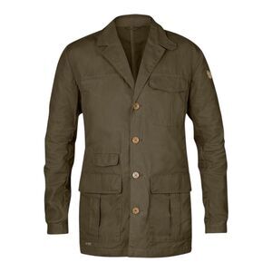 Fjallraven Jacket L Travel Blazer Greenland Waxed Olive Green Field Coat 81717